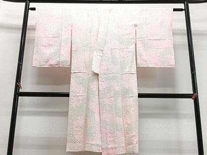平和屋着物■長襦袢　袷　絞り　菊　正絹　逸品　CABB9081xe