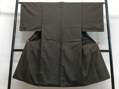 平和屋着物■男性　通議　霞文　紺青色　正絹　逸品　CABB9094xe