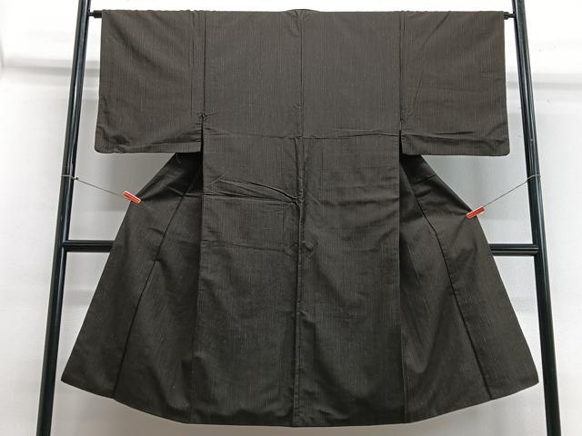 平和屋着物■男性　通議　霞文　紺青色　正絹　逸品　CABB9094xe