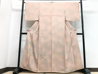 平和屋着物■訪問着 地紋起こし 草花文 暈し染め 正絹 逸品 CABB9100xe