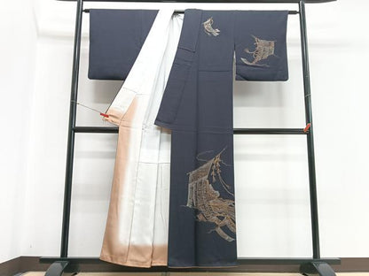 平和屋着物■訪問着 几帳 金彩 正絹 逸品 CABB9132xe