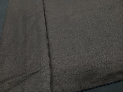 平和屋着物■上質な紬　紬　褐色　正絹　逸品　CABB9136xe