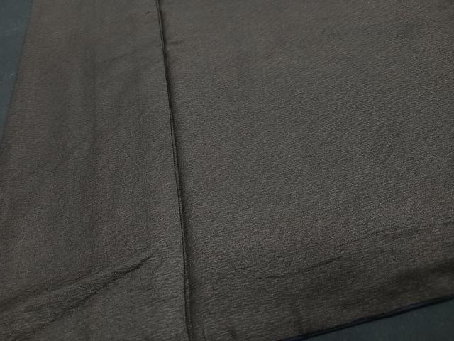 平和屋着物■上質な紬　紬　褐色　正絹　逸品　CABB9136xe