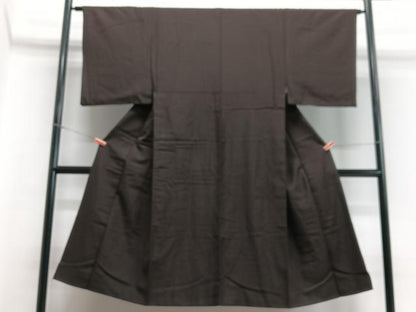 平和屋着物■男性　紬　霞文　藍鉄色　正絹　逸品　CABB9139xe
