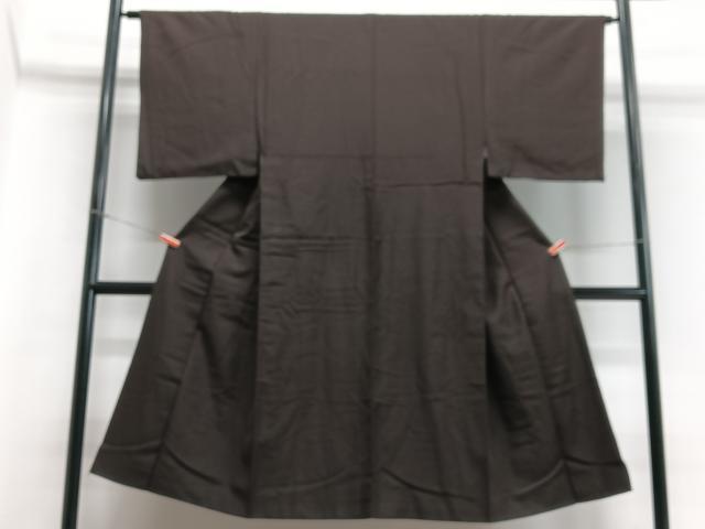 平和屋着物■男性　紬　霞文　藍鉄色　正絹　逸品　CABB9139xe