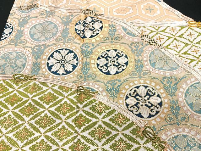 平和屋着物■豪華黒留袖　駒刺繍　吉祥花文　金彩　正絹　逸品　CABB9167xe