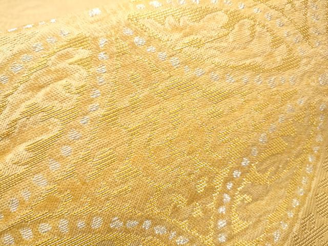 平和屋着物○六通柄袋帯 七宝花文 金銀糸 正絹 逸品 CABB9202hy