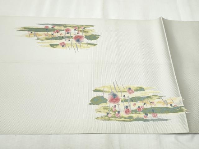 平和屋着物●西陣　とみや織物謹製　とみや帯　定道隆祥　隆祥の世界　太鼓柄袋帯　草原の輝き　正絹　逸品　CABB9208hy