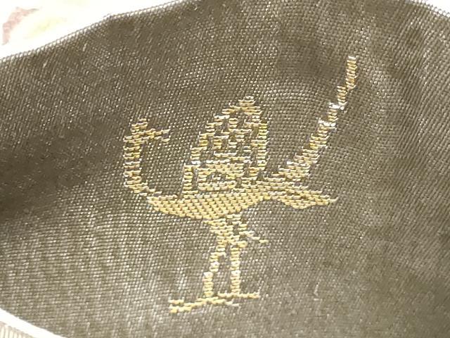 平和屋着物●西陣　白綾苑大庭　六通柄袋帯　片輪車花文　金糸　正絹　逸品　CABB9215hy
