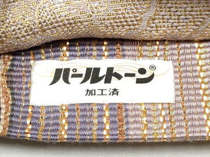 平和屋着物●ひなや工房　くむ・あむ・おる　伊豆蔵明彦　両面　太鼓柄袋帯　吉祥文　正絹　逸品　CABB9229hy
