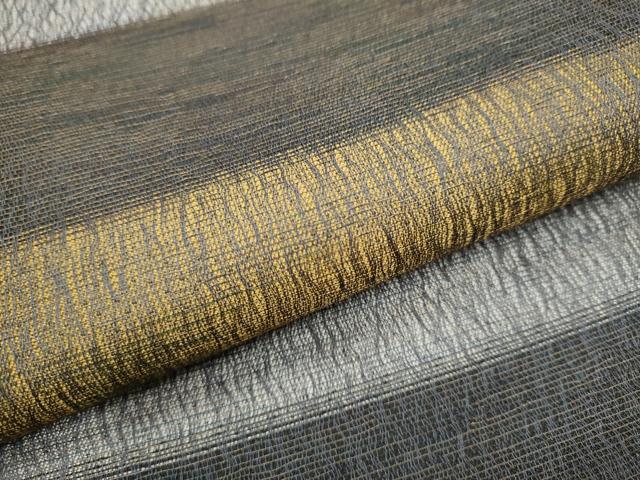 平和屋着物●全通柄袋帯　櫛織　横段文　金糸　正絹　逸品　CABB9240hy 平和屋着物○全通柄袋帯 櫛織 横段文 金糸 正絹 逸品
