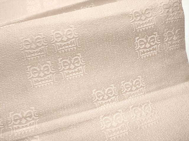 平和屋着物●両面　六通柄袋帯　ぬれぬき　雪輪舞花文　　正絹　逸品　CABB9242hy