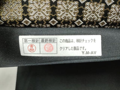 平和屋着物●六通柄袋帯　唐織　牡丹兎に花菱文　金糸　正絹　逸品　CABB9251hy
