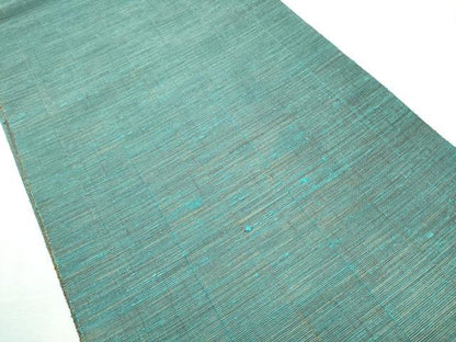 平和屋着物●ファッションデザイナー　HIROKO KOSHINO　コシノヒロコ　両面　全通柄袋帯　市松霞文　金糸　正絹　逸品　CABB9253hy