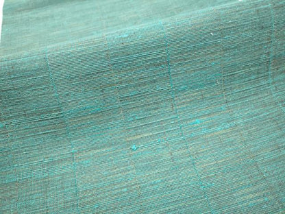 平和屋着物●ファッションデザイナー　HIROKO KOSHINO　コシノヒロコ　両面　全通柄袋帯　市松霞文　金糸　正絹　逸品　CABB9253hy