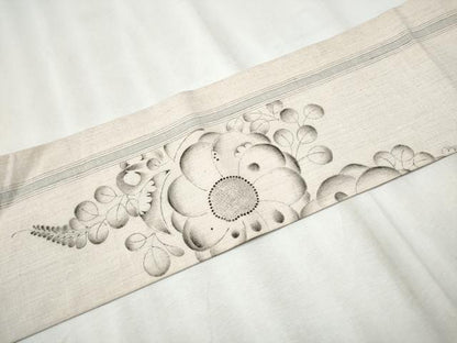 平和屋着物●西洞院辻が花　大脇一心　九寸名古屋帯　紬地　正絹　逸品　CABB9280hy