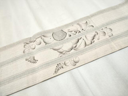 平和屋着物●西洞院辻が花　大脇一心　九寸名古屋帯　紬地　正絹　逸品　CABB9280hy