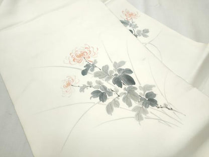 平和屋着物●塩瀬　九寸名古屋帯　乱菊　正絹　逸品　CABB9302hy