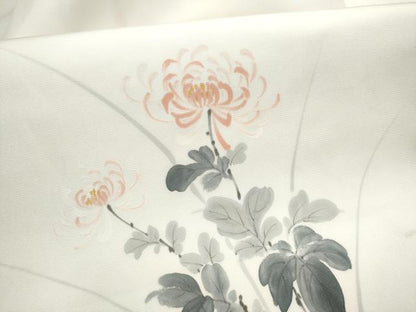 平和屋着物●塩瀬　九寸名古屋帯　乱菊　正絹　逸品　CABB9302hy