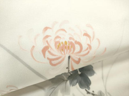 平和屋着物●塩瀬　九寸名古屋帯　乱菊　正絹　逸品　CABB9302hy