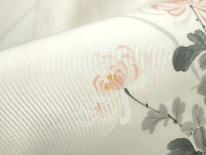 平和屋着物●塩瀬　九寸名古屋帯　乱菊　正絹　逸品　CABB9302hy