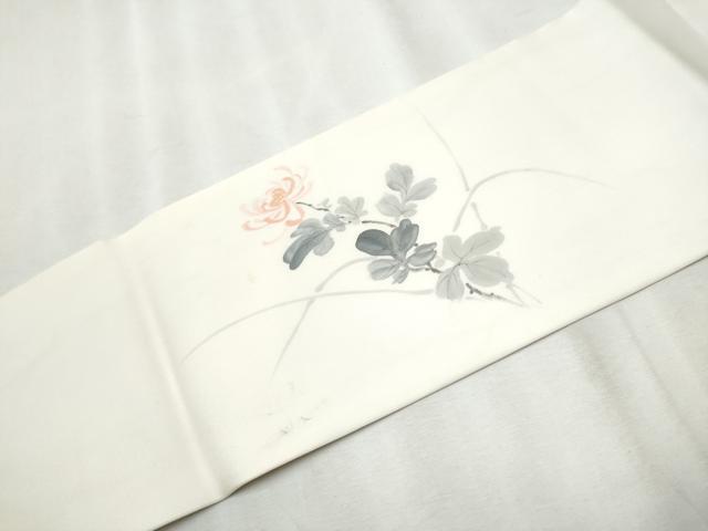 平和屋着物●塩瀬　九寸名古屋帯　乱菊　正絹　逸品　CABB9302hy