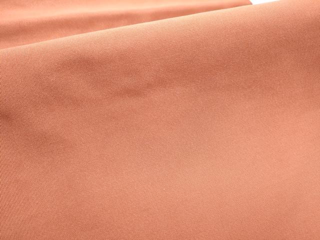 平和屋着物●爪掻き本綴れ　八寸名古屋帯　錆色　ワンポイント　花丸文　正絹　逸品　CABB9309hy