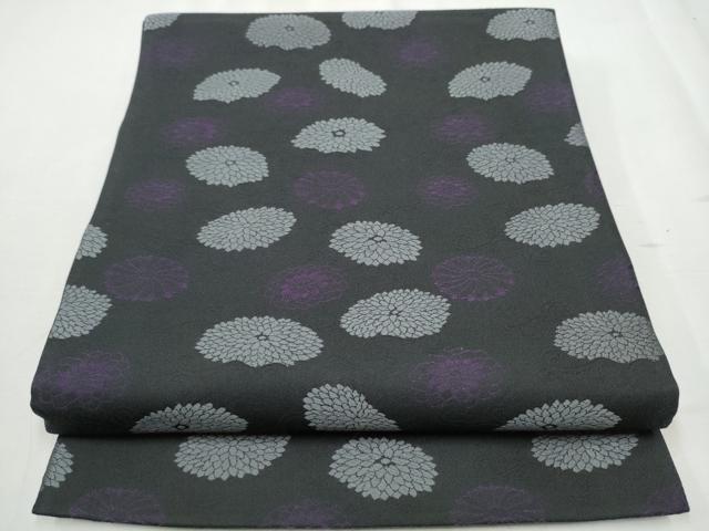 平和屋着物●六通柄　京袋帯　菊　正絹　逸品　CABB9313hy