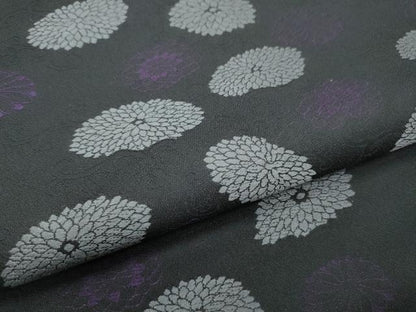 平和屋着物●六通柄　京袋帯　菊　正絹　逸品　CABB9313hy