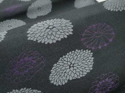 平和屋着物●六通柄　京袋帯　菊　正絹　逸品　CABB9313hy