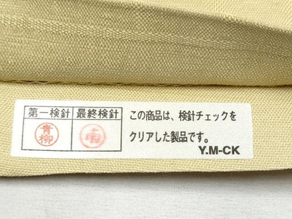 平和屋着物●太鼓柄袋帯　紬地　霞文　金銀彩　正絹　逸品　未使用　CABB9314hy