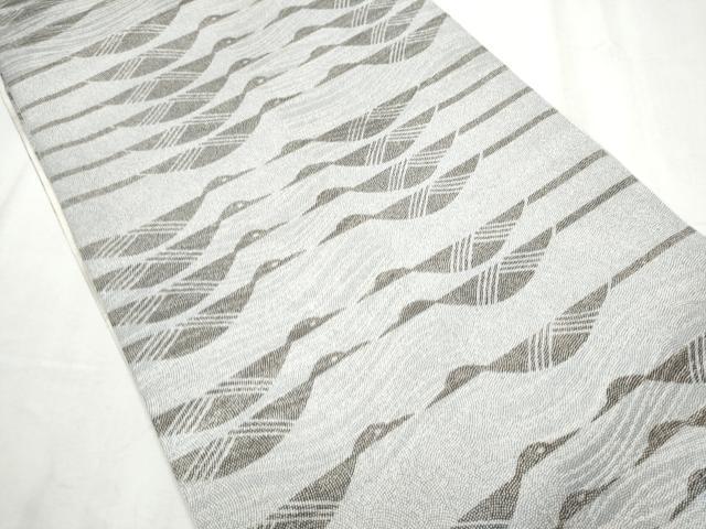 平和屋着物●両面　全通柄袋帯　飛鶴文　正絹　逸品　CABB9318hy
