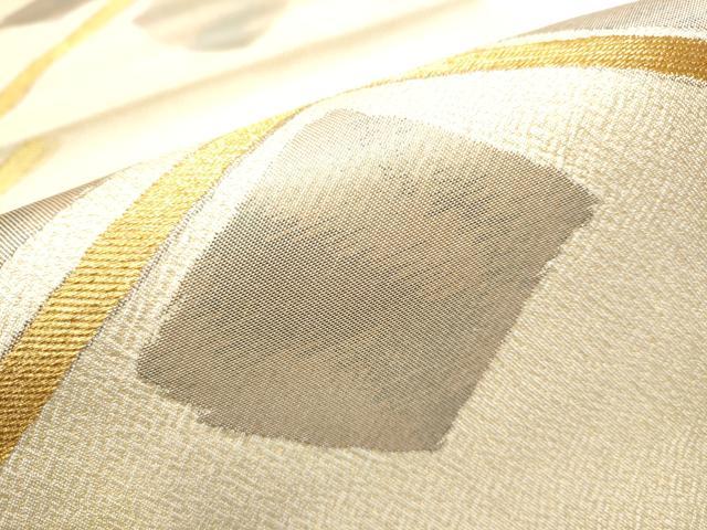 平和屋着物●六通柄　本袋帯　蒔絵菱　金糸　正絹　逸品　CABB9323hy