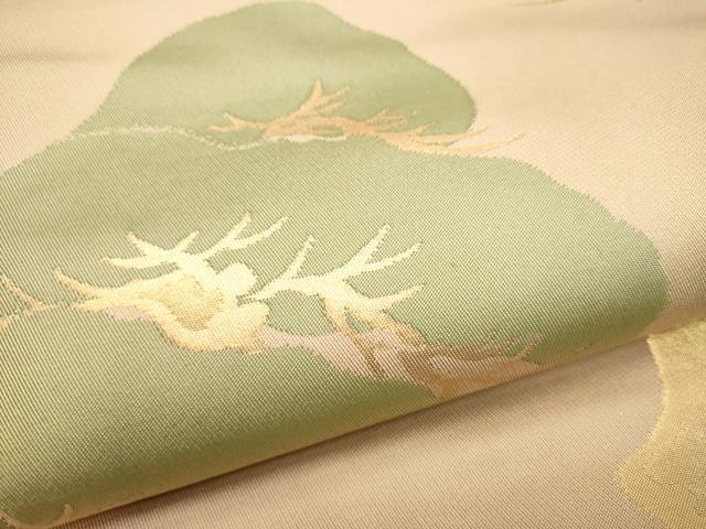 平和屋着物●織物一筋名門　織悦　全通柄　本袋帯　枝松文　金糸　正絹　逸品　CABB9324hy