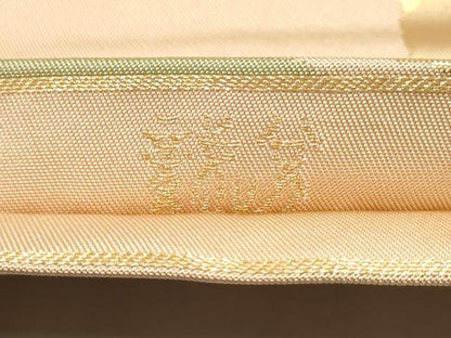 平和屋着物●織物一筋名門　織悦　全通柄　本袋帯　枝松文　金糸　正絹　逸品　CABB9324hy