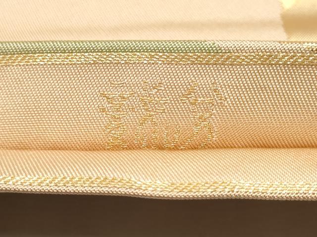 平和屋着物●織物一筋名門　織悦　全通柄　本袋帯　枝松文　金糸　正絹　逸品　CABB9324hy
