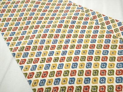 平和屋着物●全通柄 九寸名古屋帯 型染め 舞花文 正絹 逸品 CABB9365hy