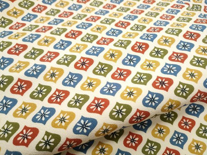 平和屋着物●全通柄 九寸名古屋帯 型染め 舞花文 正絹 逸品 CABB9365hy