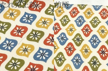 平和屋着物●全通柄 九寸名古屋帯 型染め 舞花文 正絹 逸品 CABB9365hy