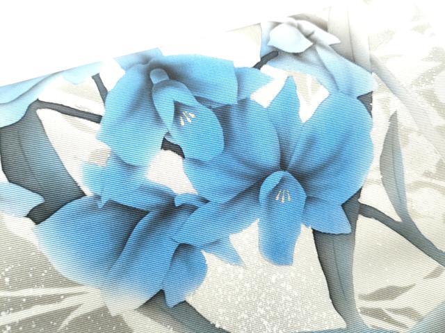 平和屋着物●本加賀友禅作家　石田巳代治　塩瀬　九寸開き名古屋帯　手描き　枝花文　金彩　正絹　逸品　CABB9371hy