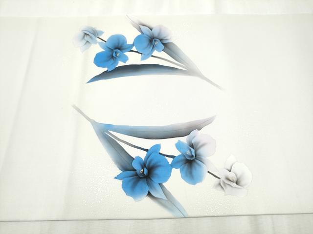 平和屋着物●本加賀友禅作家　石田巳代治　塩瀬　九寸開き名古屋帯　手描き　枝花文　金彩　正絹　逸品　CABB9371hy