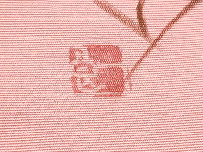 平和屋着物●塩瀬 九寸名古屋帯 作家物 ろうけつ染 枝花文 正絹 逸品 CABB9375hy