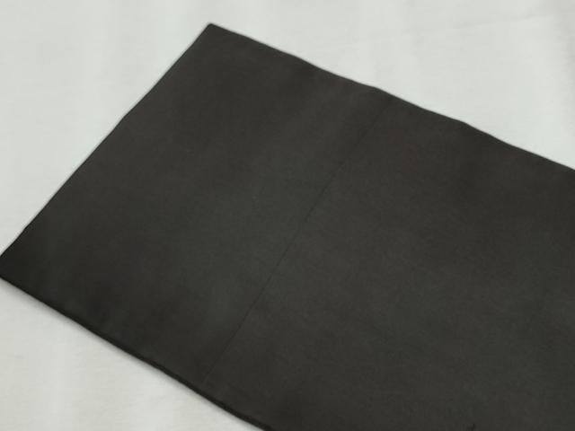平和屋着物●アンティーク 大正ロマン 九寸名古屋帯 カマキリ トンボ コウロギ 黒地 金銀糸 正絹 逸品 CABB9382hy