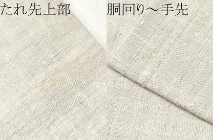 平和屋着物●中国三大刺繍 相良刺繍 総刺繍 九寸名古屋帯 作家物 紬地 つくし 正絹 逸品 CABB9397hy