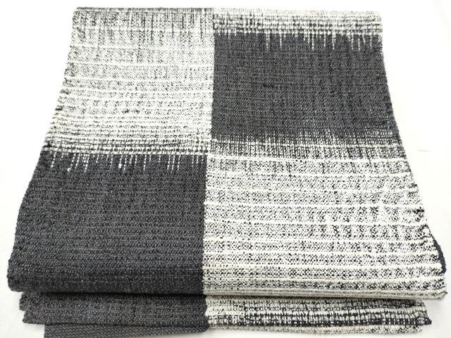 平和屋着物●八寸名古屋帯 紬地 霞文 金通し地 正絹 逸品 CABB9399hy