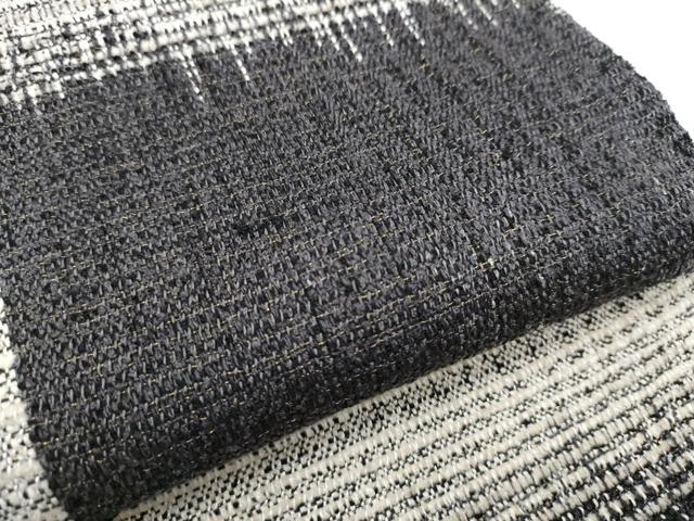 平和屋着物●八寸名古屋帯 紬地 霞文 金通し地 正絹 逸品 CABB9399hy