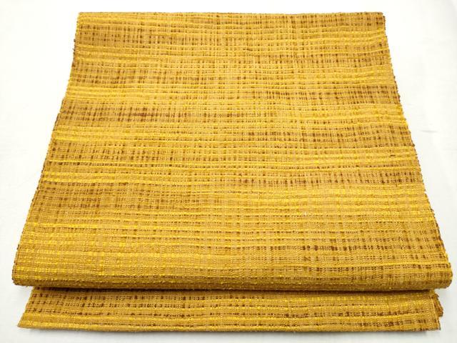 平和屋着物●八寸名古屋帯 紬地 霞文 正絹 逸品 CABB9404hy