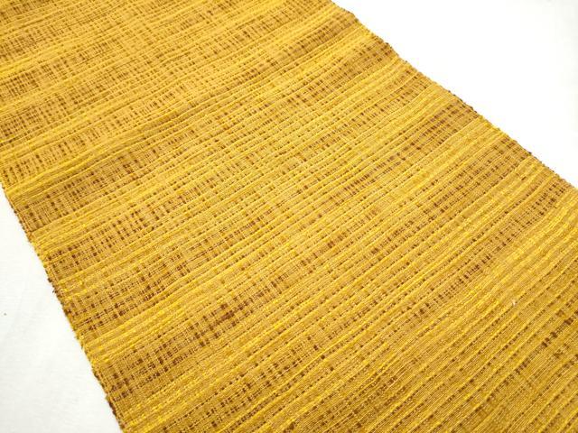 平和屋着物●八寸名古屋帯 紬地 霞文 正絹 逸品 CABB9404hy