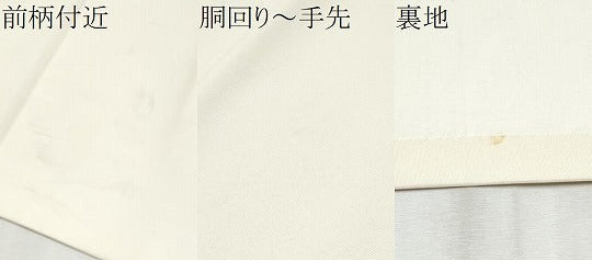 平和屋着物●塩瀬 九寸開き名古屋帯 作家物 ろうけつ染 葡萄蔦の葉文 正絹 逸品 CABB9409hy