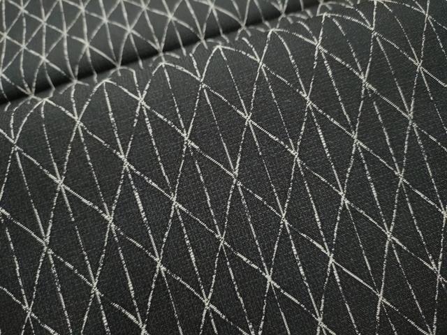 平和屋着物●全通柄袋帯 間道 黒地 正絹 逸品 CABB9430hy